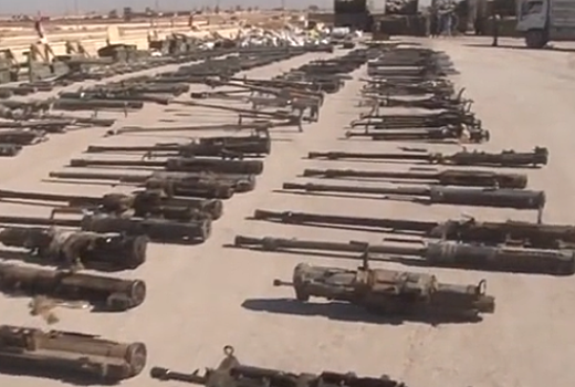 В Сирии показали захваченные у ИГ американские пушки