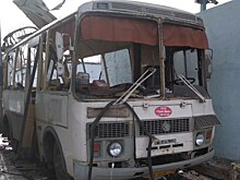 Появились фото взорвавшегося в Челябинске микроавтобуса