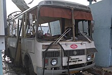 Появились фото взорвавшегося в Челябинске микроавтобуса