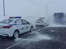 На севере Красноярского края в условиях снежной пурги произошло ДТП