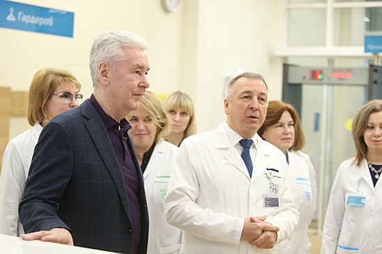 Сергей Собянин открыл новую поликлинику на Дмитровском шоссе