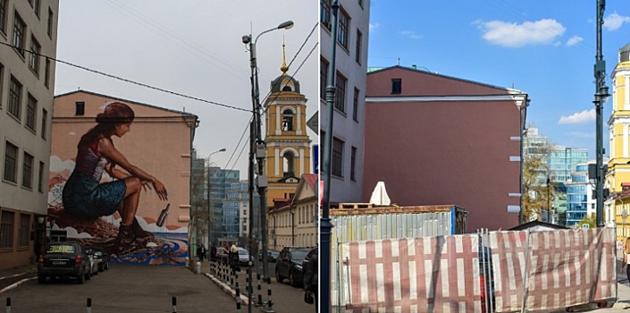 Московские власти начали избавляться от известных граффити