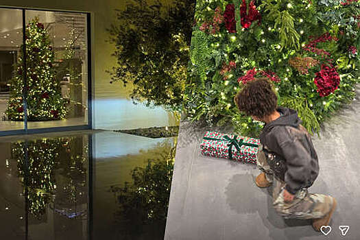 Бизнесвумен Кайли Дженнер опубликовала фото новогоднего интерьера дома