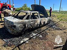 В Оренбургском районе на стоянке сгорел автомобиль