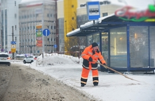 Половина месячной нормы снега выпала в Мурманске за минувшие выходные