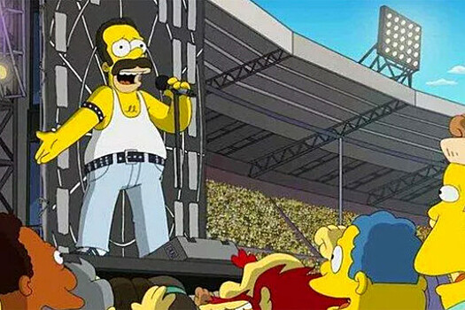 В Сети появился кадр Гомера из "Симпсонов" в образе Фредди Меркьюри