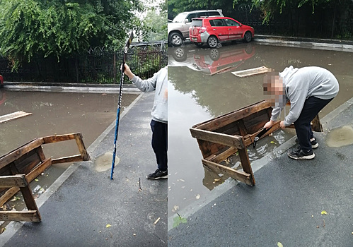 В Тюмени подросток по шею провалился в яму с водой