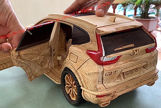 Видео: из пяти досок сделали точную копию Honda CR-V