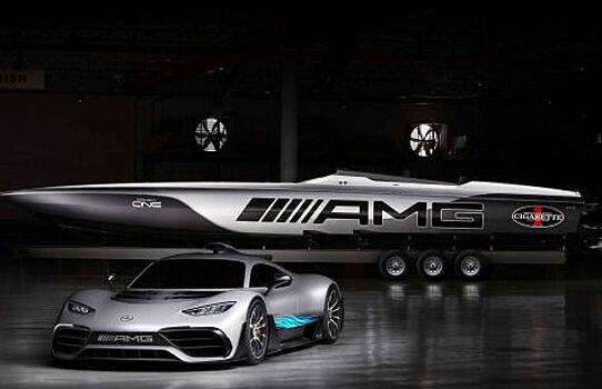 Mercedes-AMG представил тизер новой скоростной лодки