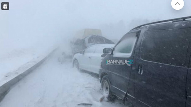 На Алтае из-за метели перекрыто 9 трасс