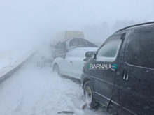 На Алтае из-за метели перекрыто 9 трасс