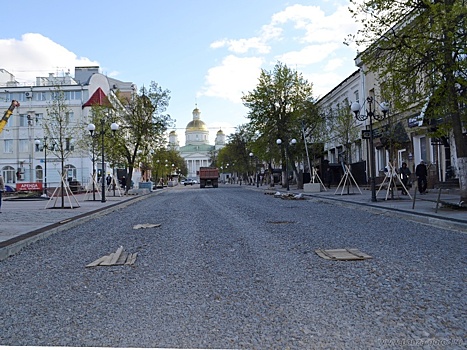 В Пензе установлен запрет на проезд по верхней части ул. Московской