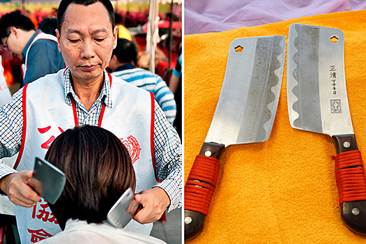 На лезвии ножа: необычный массаж, предлагаемый в Тайване