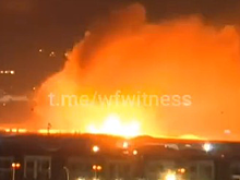 Мощный взрыв произошел в результате удара БПЛА Ирана по складу боеприпасов США