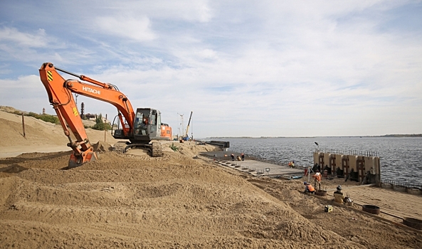 В Волгограде завершается строительство берегоукрепительных сооружений
