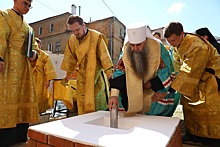 В Нижнем Новгороде на Рождественской заложили храм во имя Пресвятой Живоначальной Троицы