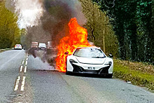В Британии сгорел суперкар McLaren за 250 000 евро