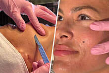 49-летняя Ева Мендес показала, как бреет лицо в кабинете косметолога