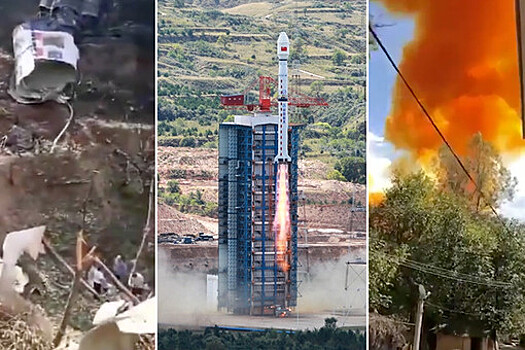 С дымом и гептилом: китайская ракета упала на деревню