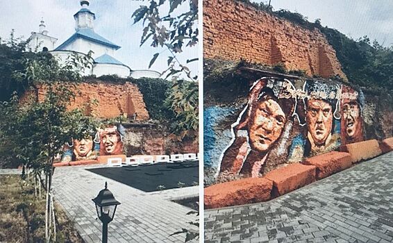 В Воронеже нарисовали граффити с героями «Кавказской пленницы»