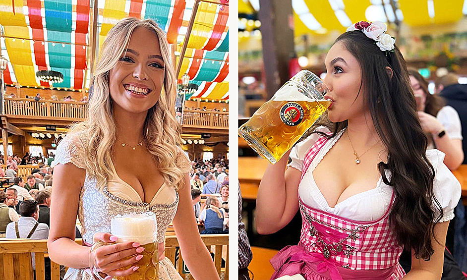 Ежегодно Октоберфест посещают около 6 млн посетителей, которые выпивают около 6 млн литров пива и съедают 500 тыс. жареных кур