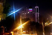 В Сеуле появился огромный флаг России