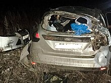 На трассе «Каспий» в Рязанской области опрокинулся автомобиль