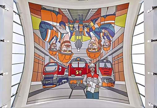 Роспись Дмитрия Аске на Ярославском вокзале получила приз крупнейшей российской арт-премии WOW Awards 2025