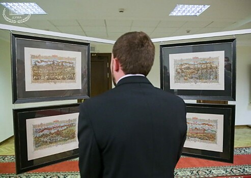 Работы ростовского гравера представлены на выставке в Государственной Думе Российской Федерации