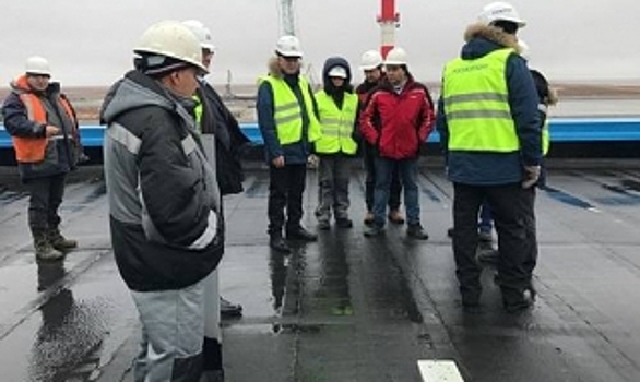 Строительство объектов в порту Сабетта проверил исполнительный директор Росморпорта