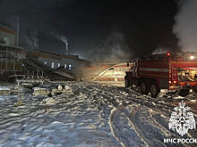 В Тыве вспыхнул крупный пожар в здании «Межегей угля»