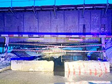 В Уфе перекрыли движение под жд мостом вдоль реки Шугуровка