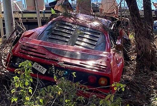 Легендарную Ferrari F40 разбили во время тест-драйва