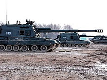 Огонь, батарея: кадры учений артиллеристов с участием «Мста-С» в Алабино