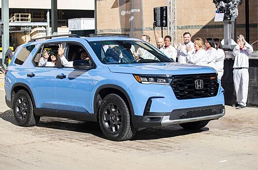В США началось производство Honda Pilot нового поколения