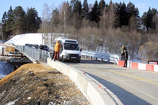 В Подольске открыли движение по мосту, построенному взамен рухнувшего осенью