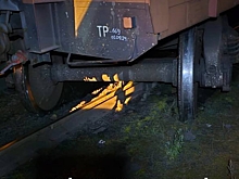 Вагон сошел с рельсов в Новокузнецке