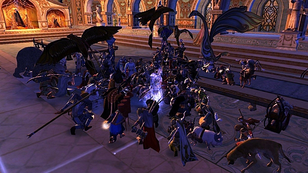 Игроки собрались в доме Бильбо в Lord of the Rings Online, чтобы проститься с Иэном Холмом