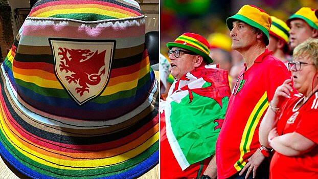 Фанатам сборной Уэльса велели снять радужные шляпы перед матчем с США