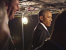Обама перед речью зарядился под трек Эминема