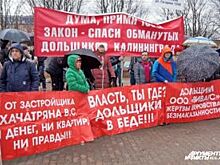 Дольщики Калининграда вышли на очередной митинг