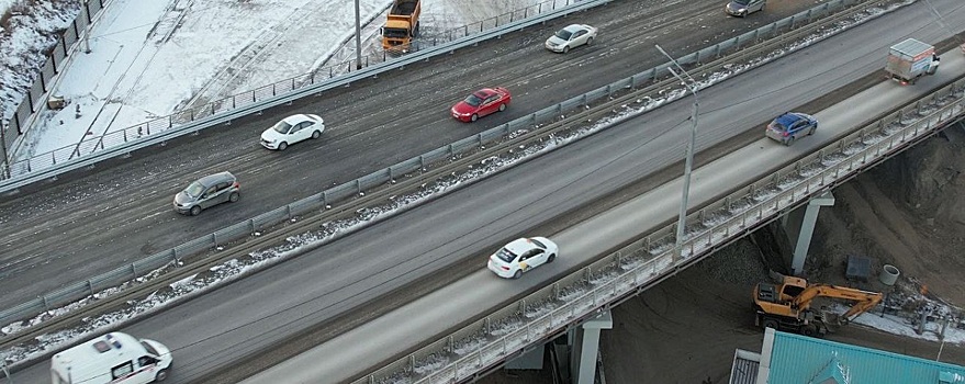 В Иркутске открыто движение автомобилей по второй части путепровода на улице Джамбула