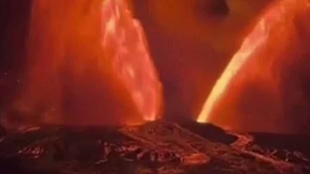 Выброс лавы из вулкана Килауэа зафиксировали на Гавайях