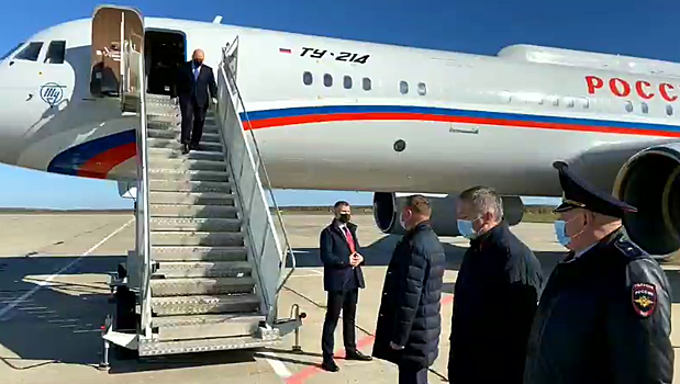 В Курск прилетел премьер-министр РФ Михаил Мишустин