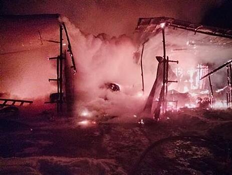 На ферме в Безенчукском районе произошел крупный пожар