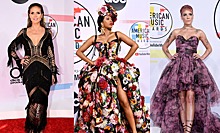 Сетки и мини: звездные наряды на American Music Awards
