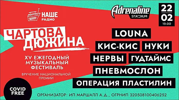XV церемония вручения премии «ЧАРТОВА ДЮЖИНА»