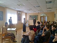 Театрализованную постановку показали в библиотеке на Ухтомской
