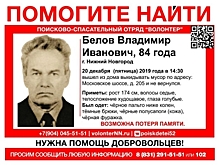 Объявлен сбор на поиск 84-летнего Владимира Белова