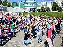В Крюково прошла фитнес-зарядка "Спорт с настроением"